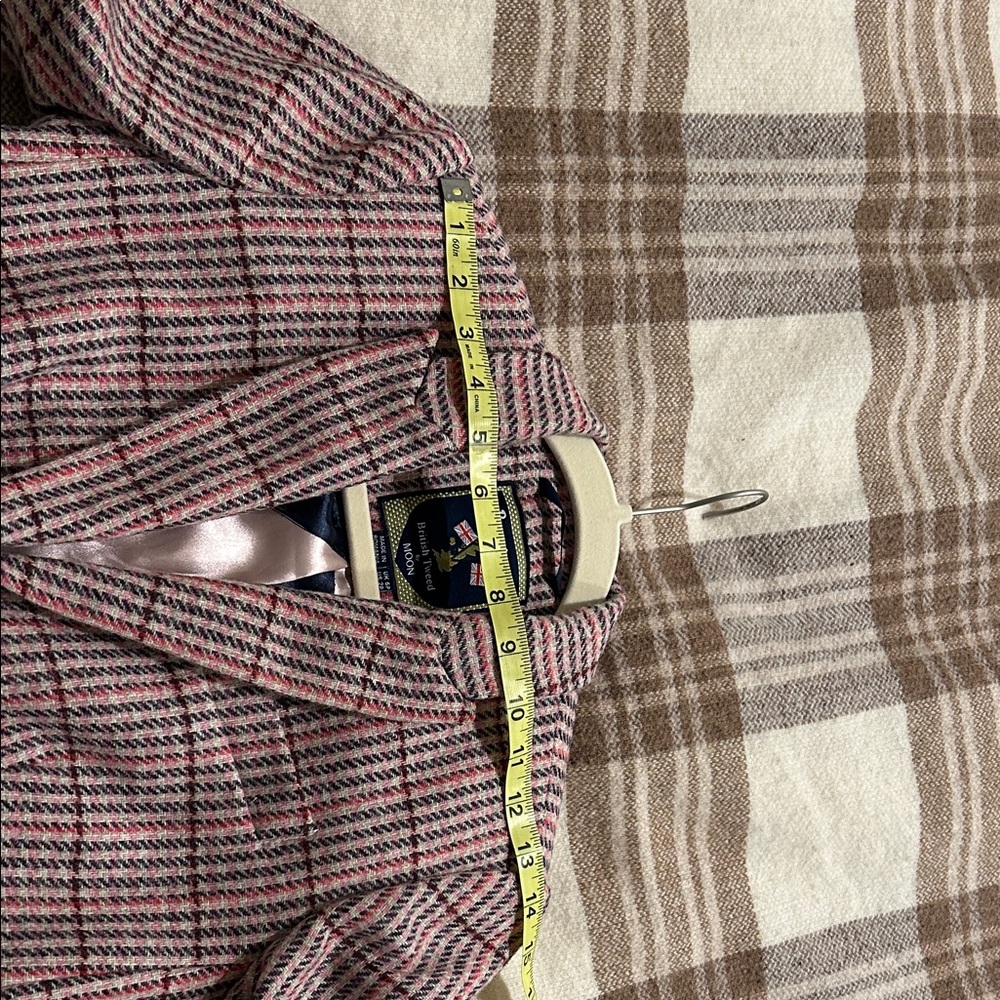 Boden Wool Pink and Navy Plaid Blazer US 2P (UK6P) - Picture 6 of 8